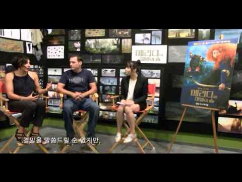 Kang Sora interviewing Princess Merida director