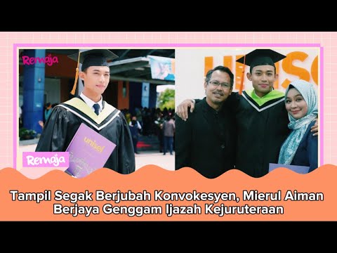 Tampil Segak Berjubah Konvokesyen, Mierul Aiman Berjaya Genggam Ijazah Kejuruteraan