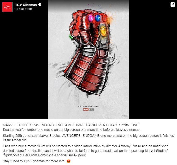 SAH! Avengers Endgame Dengan Babak Dipotong Akan Ditayangkan Mulai Sabtu Ini