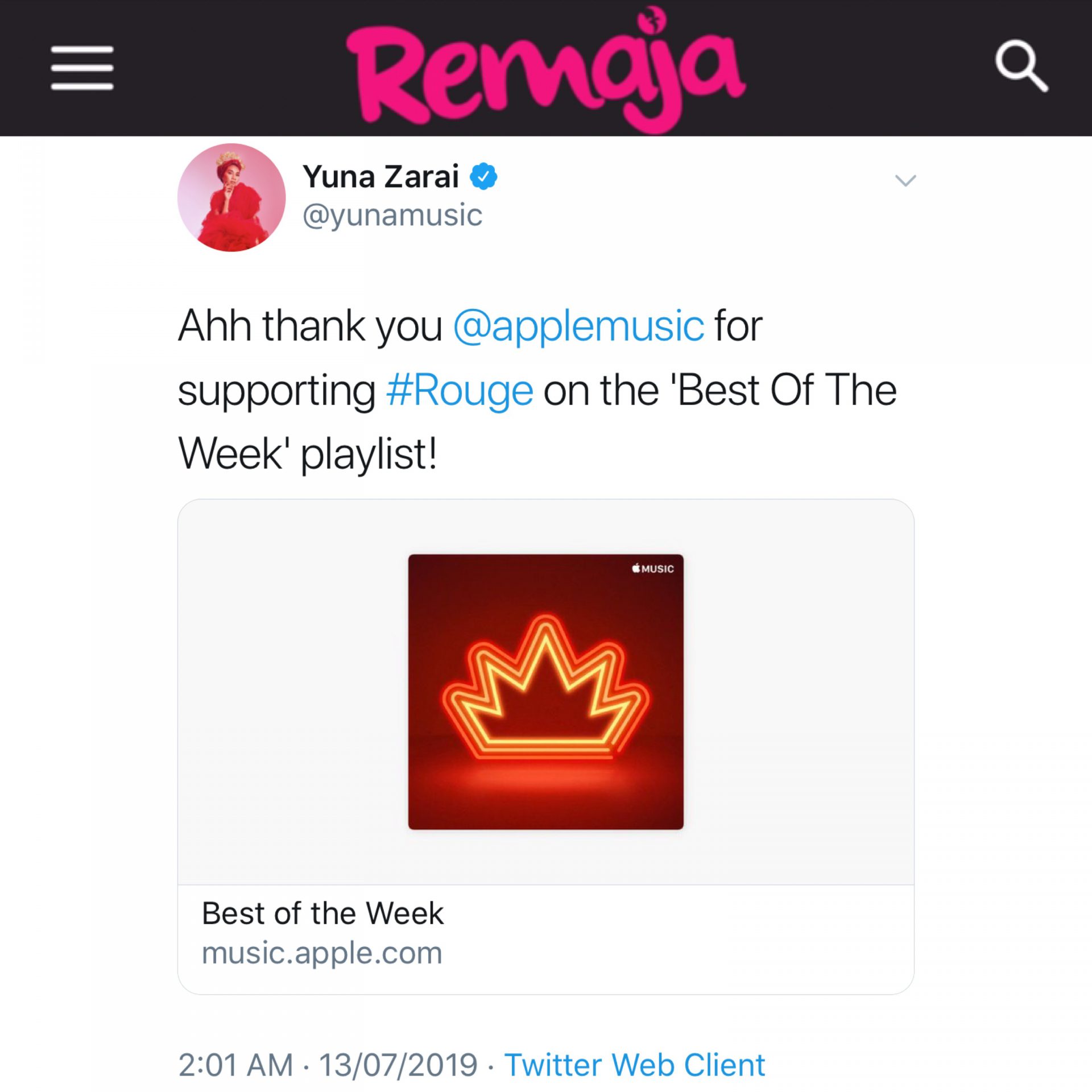 Album Yuna ‘Rouge’ Dapat Perhatian Forbes, Billboard &#038; Media Barat Selepas Sehari Dilancar