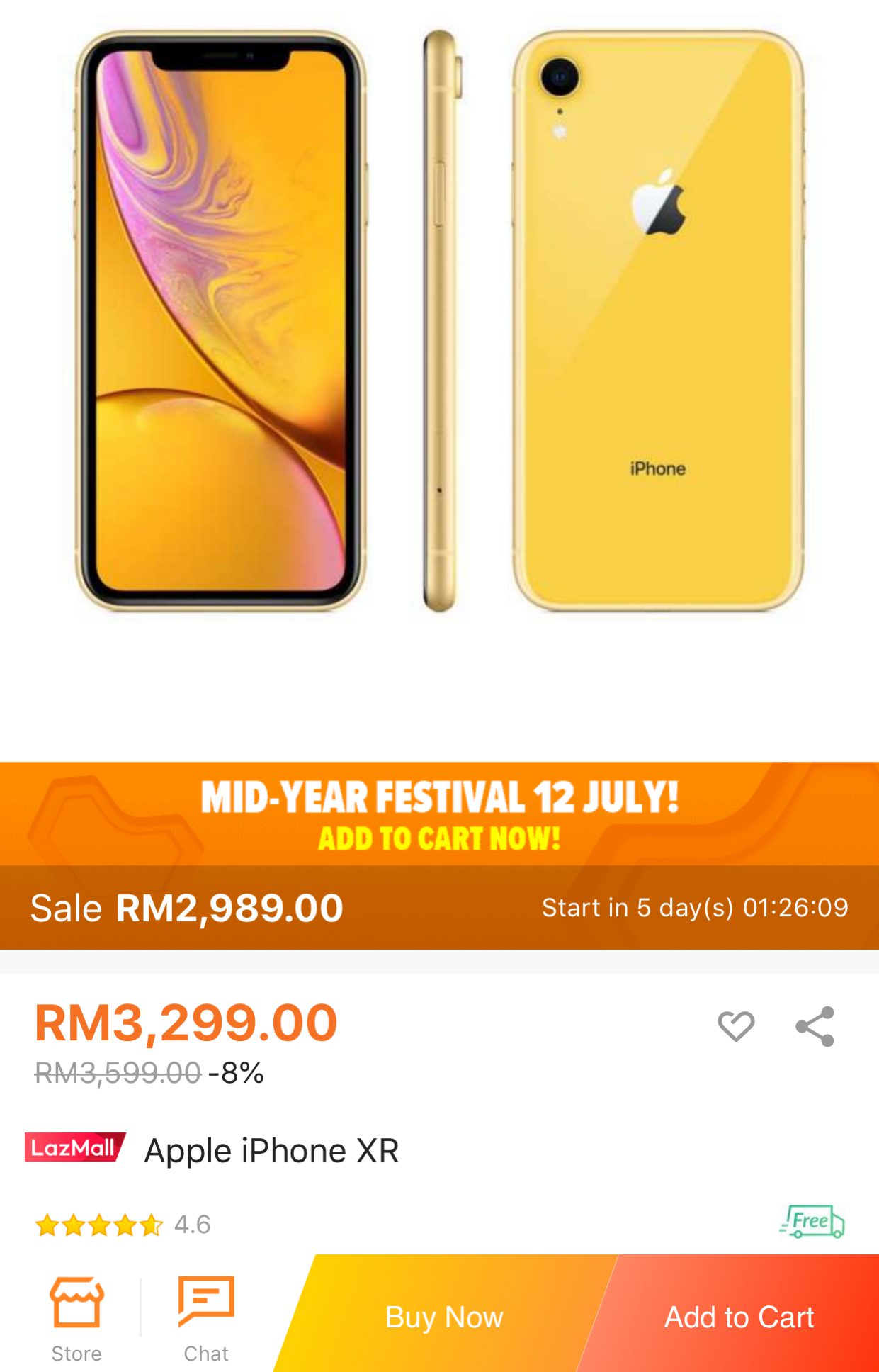 iPhone XR Bawah RM3,000 Bermula 12 Tengah Malam Ini