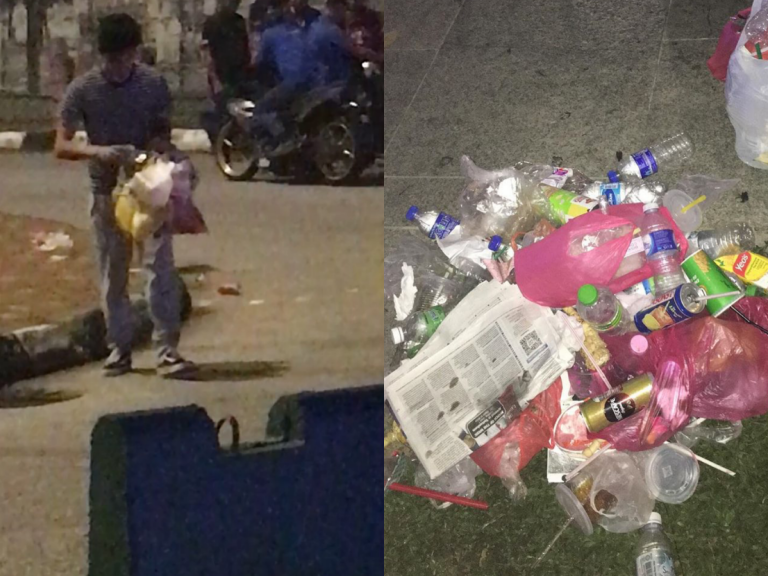 “Malaysia Bersih?” Remaja 18 Tahun Ini Kutip Sampah Dengan Kecewa Selepas Ambang Merdeka