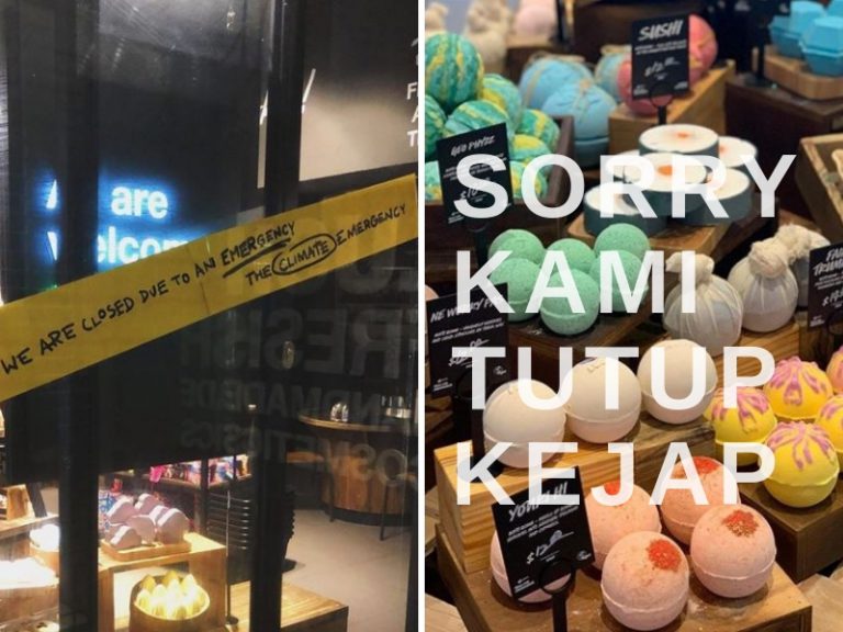LUSH Tutup 900 Stor Seluruh Dunia Sebagai Protes Selamatkan Iklim
