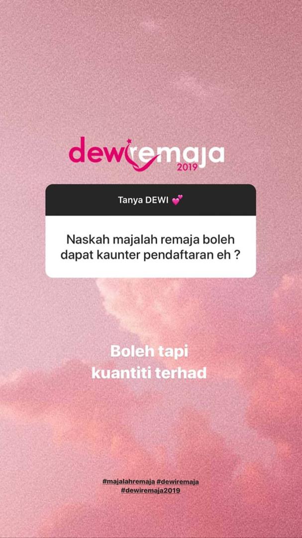 Anda Tanya Kami Jawab, Ini 11 Soalan Popular Tentang Casting Dewi Remaja 2019