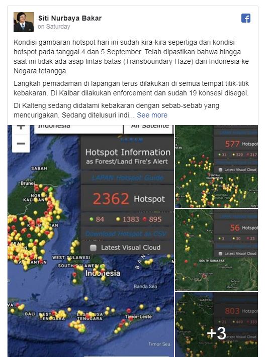 Menteri Indonesia Ini Tolak Dakwaan Jerebu Malaysia Disebabkan Kebakaran Hutan Mereka #DoneClaim