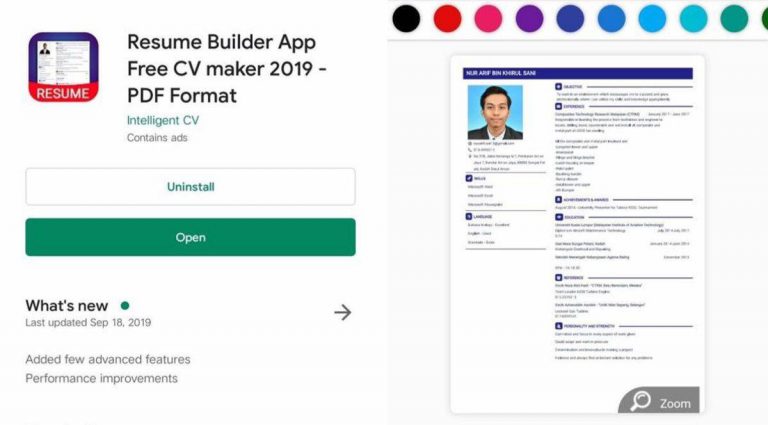 Cara Nak Buat Resume Guna Aplikasi Di Smartphone