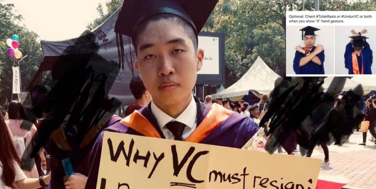 Viral! Pelajar Jerit Minta VC UM Letak Jawatan,  Siap Angkat Placard Ketika Atas Pentas Konvo