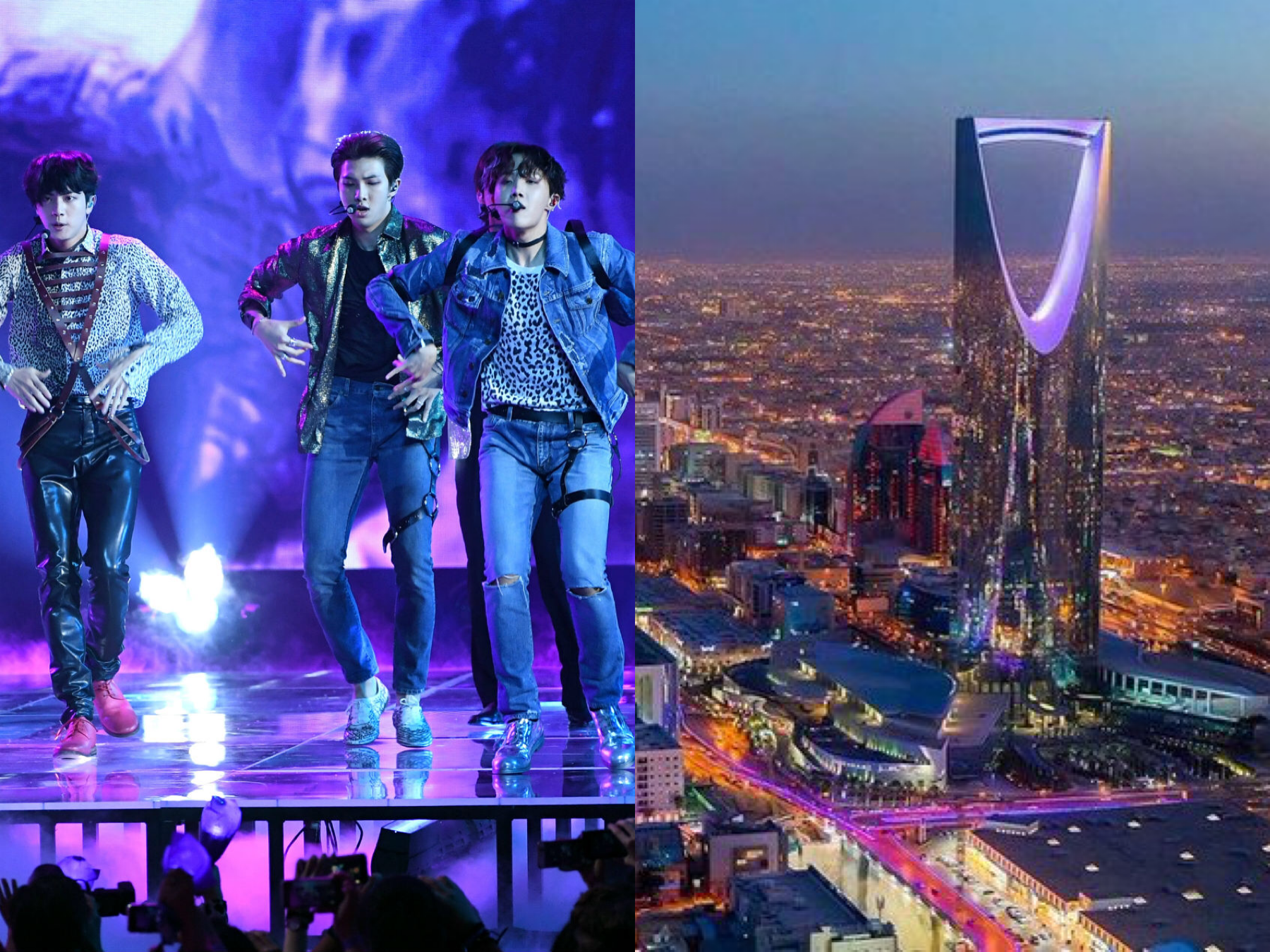 Bangunan Di Riyadh Bertukar Ungu Sambut Kehadiran BTS