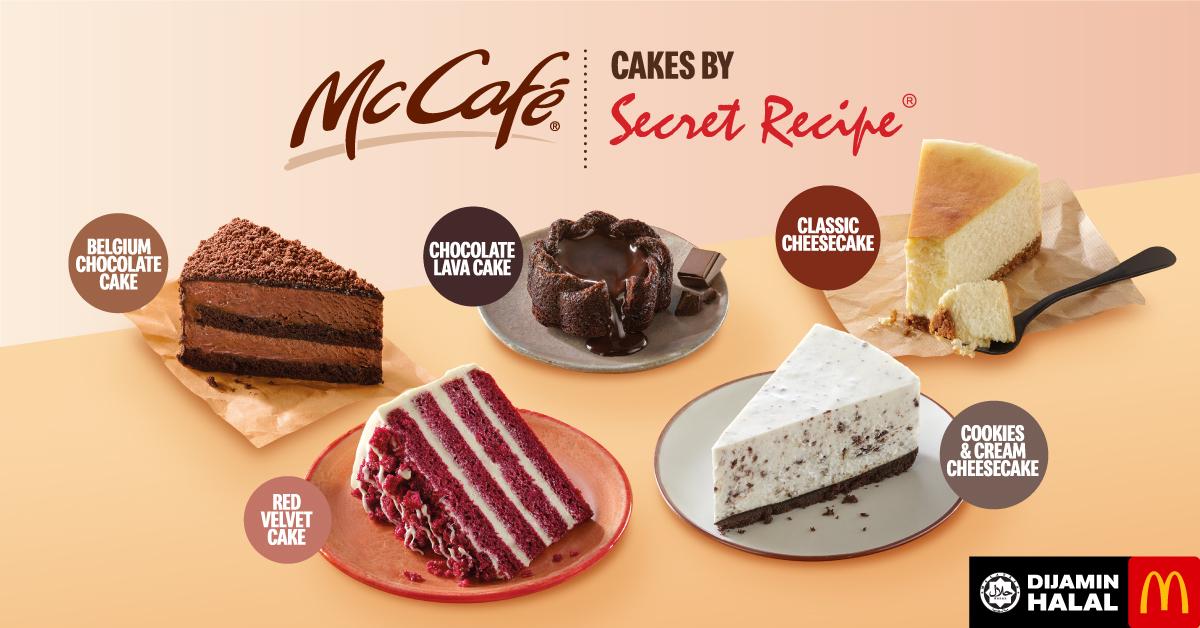 McCafe X Secret Recipe, 5 Pilihan Kek Terbaik Yang Boleh Korang Dapatkan