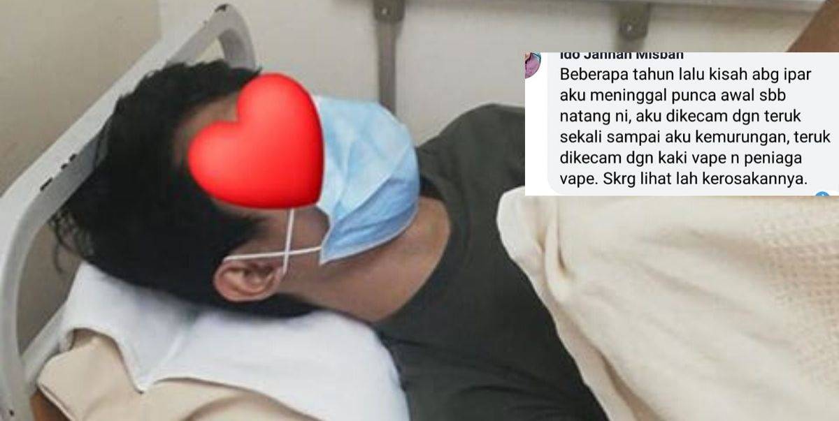 “Typical Malaysian”, Perkongsian Baik Isteri Paru-Paru Suami Bocor Akibat Wap Vape Jadi Kecaman