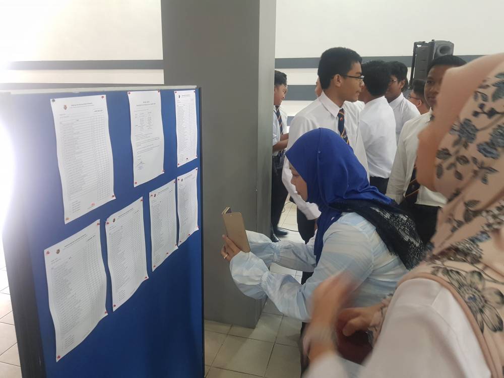 Pelajar Sultan Alam Shah Putrajaya Sujud Syukur Di Padang Sekolah Selepas Dapat Keputusan Cemerlang PT3