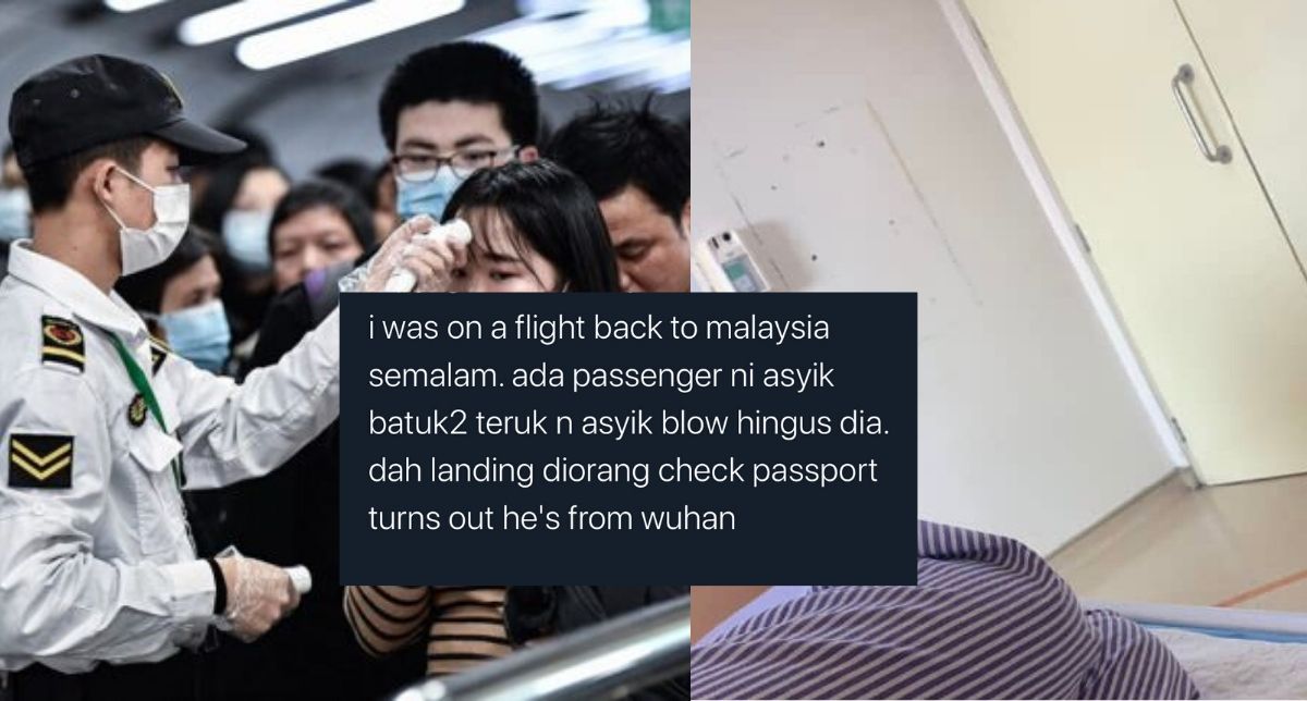 “Still Tak Nak Stop Pelancong China Masuk Malaysia?” Gadis Ini Kongsi Pengalaman &#8220;Ngeri&#8221; 1 Flight Dengan Warga Wuhan