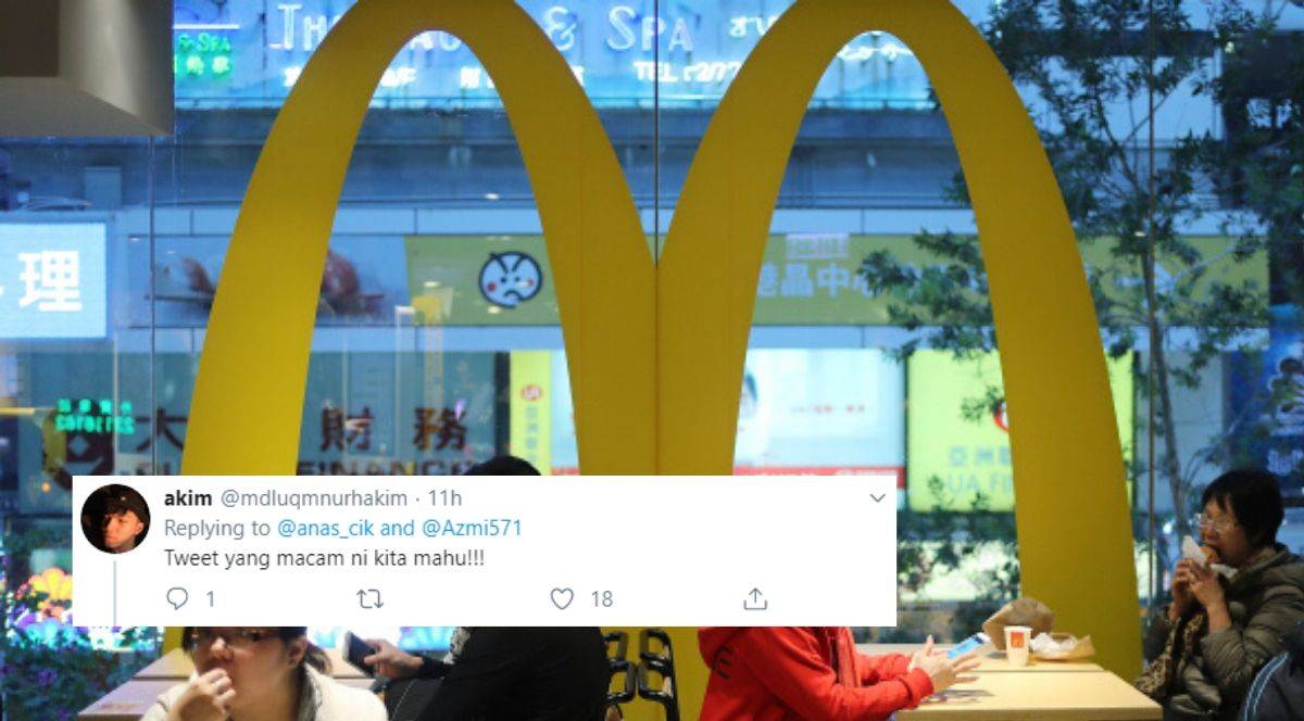 ‘McD Tempat Makan Bukan Tempat Study’, Netizen Puas Hati Dengan Statement Lelaki Ini