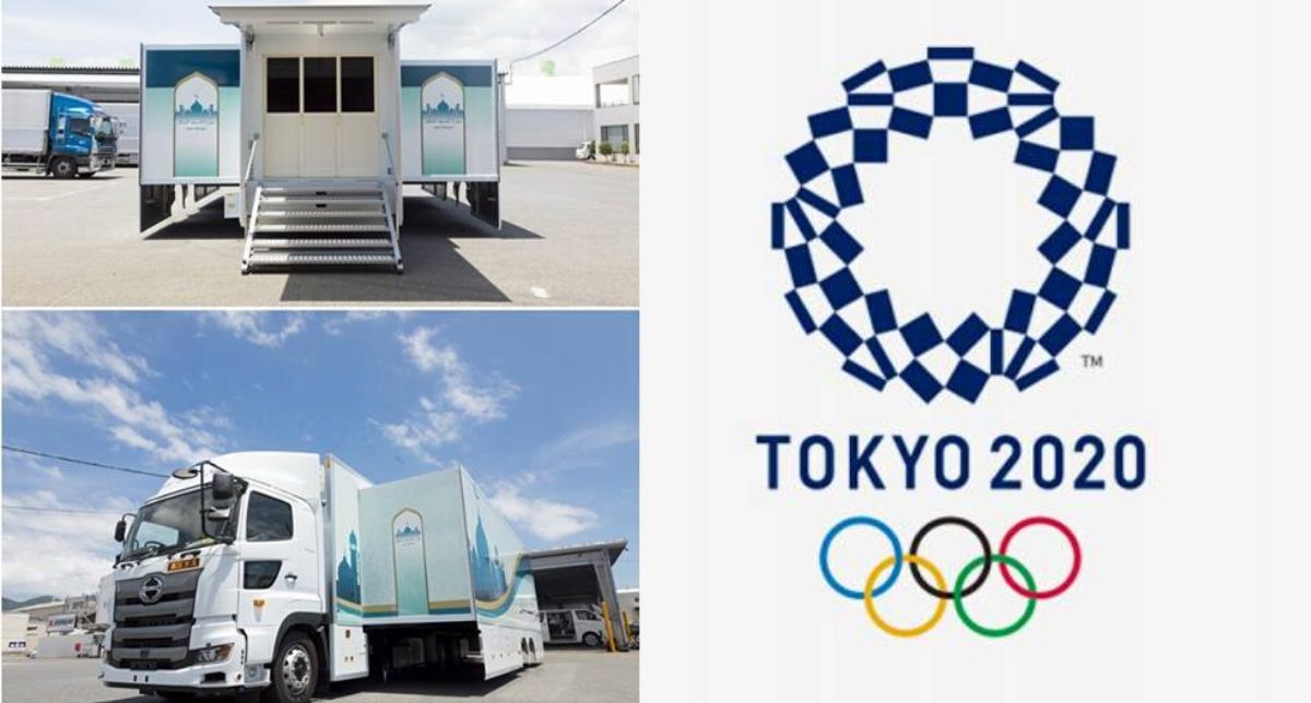Trak 25 Tan Diubah Suai Jadi Masjid Bergerak Sempena Olimpik 2020, Bagusnya Jepun!