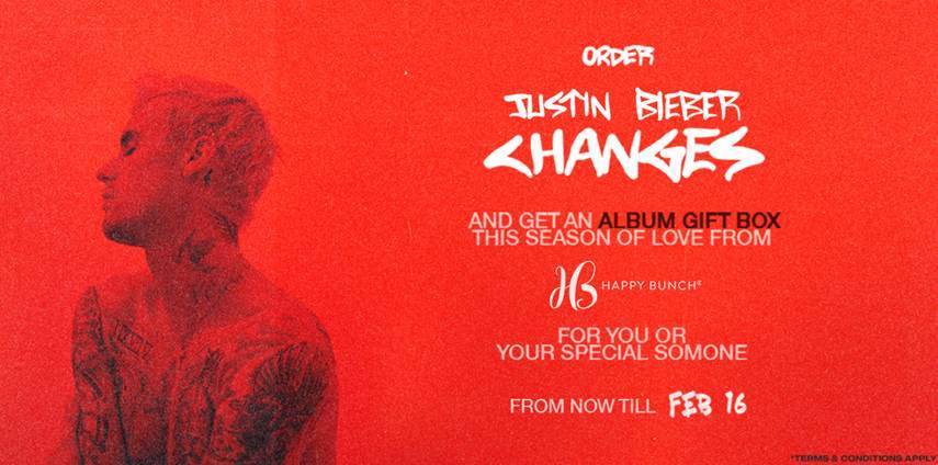 Seriuslah? Beli Album Terbaru Justin Bieber &#8216;Changes&#8217; &#038; Korang Boleh Dapat Bunga