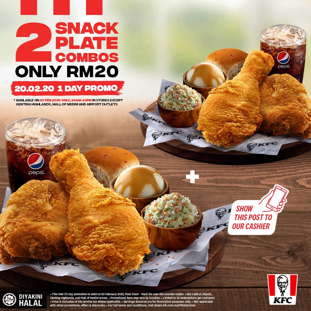 Ramai Dijangka Kerumun KFC Esok Untuk Rebut Snack Plate Terlajak Murah