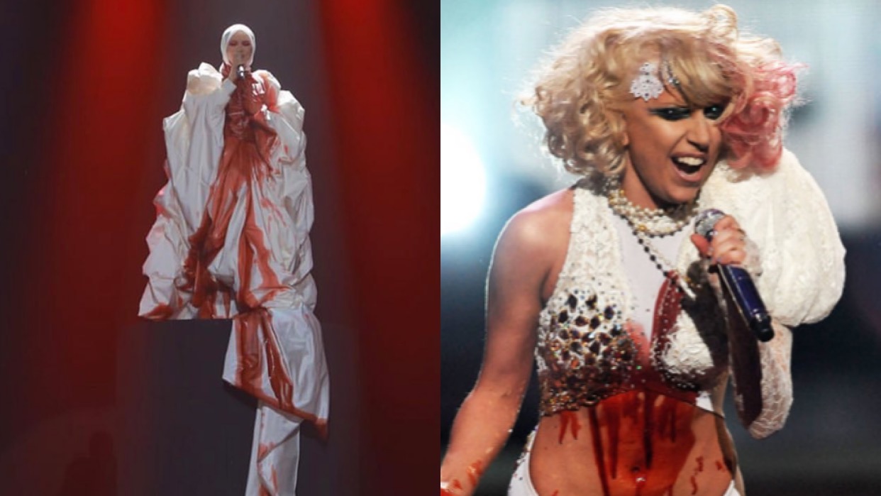 Kebetulan Sama Atau Tak, ‘Baju Berdarah’ Aina Abdul Dikaitkan Dengan Lady Gaga