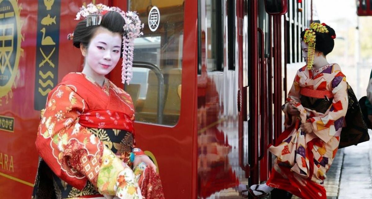 Tidak Mustahil Lihat Geisha Depan Mata ,Jepun Tawar Khidmat ‘Pelayan Wanita Tradisional’ Dalam Kereta Api Bermula Mac!