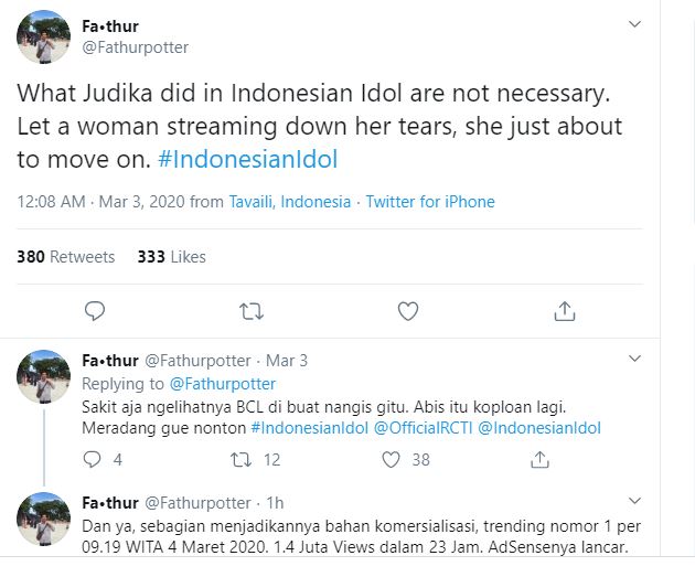 Rakyat Indonesia Kecam Final Indonesian Idol! Jual Kesedihan BCL Untuk Naikkan Rating