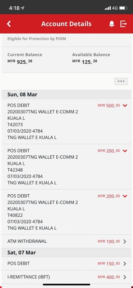 Akaun E Wallet TnGo Di Hack, Lelaki Kongsi RM1700 Lesap Dari Akaun CIMB