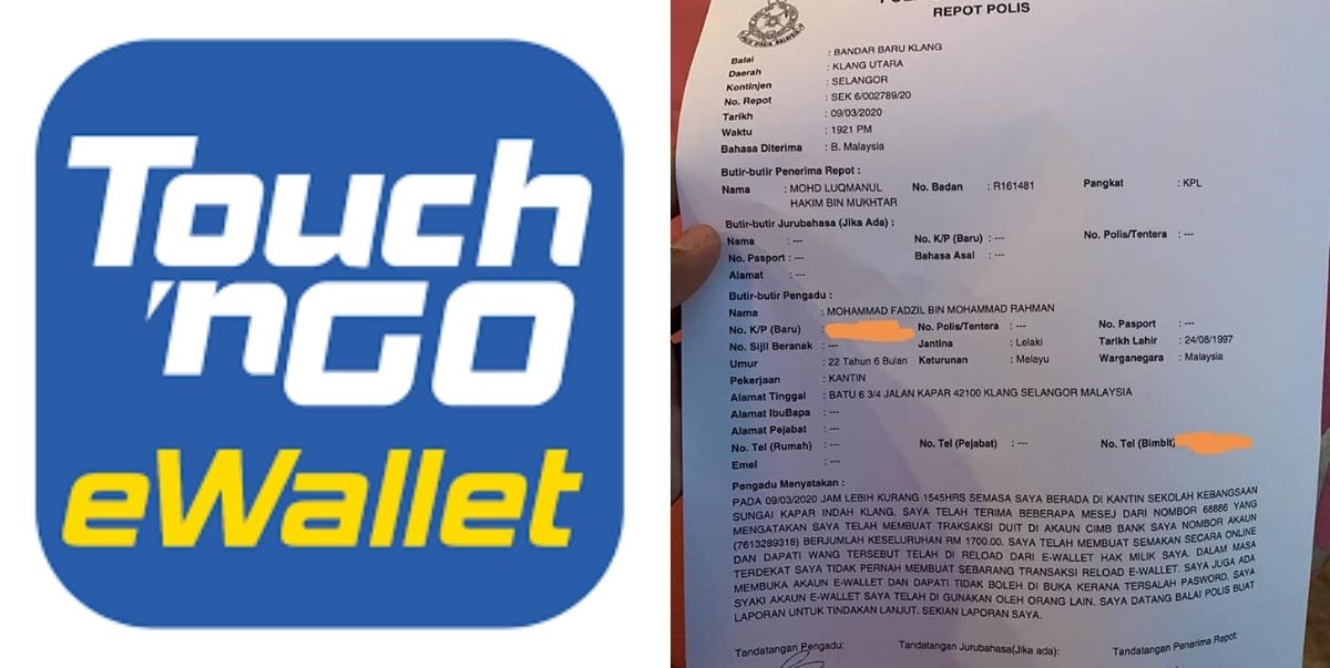 Akaun E Wallet TnGo Di Hack, Lelaki Kongsi RM1700 Lesap Dari Akaun CIMB