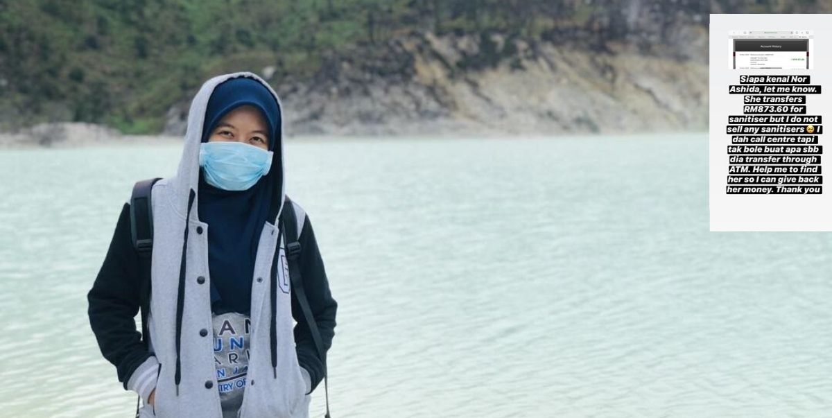 Hati-Hati  Bank In Duit, Gadis Kongsi Pengalaman Terima RM873.60 Sedangkan Tak Jual Sanitizer Pun