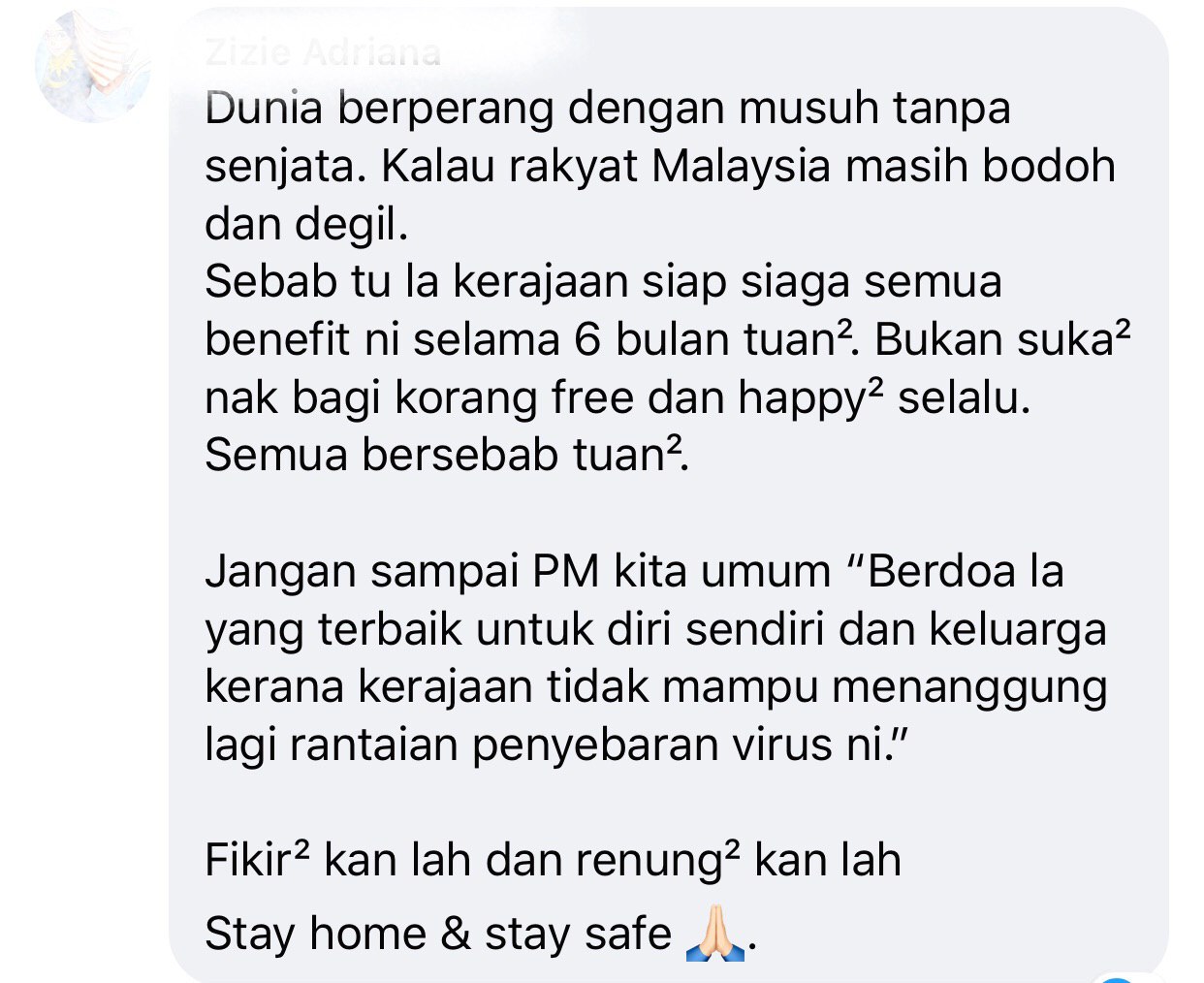 &#8220;Mana Korang Tahu Tak Ada Virus,&#8221; Netizen Pertahankan KKM Dan Kerajaan Isu Disinfeksi Jalan Raya