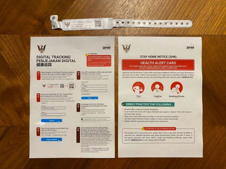 Sarawak Negeri Pertama Guna Gelang Tangan Digital Bagi Menjejaki Individu Yang Dikuarantin