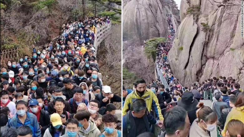 20,000 Pelancong China &#8216;Serang&#8217; Taman Negara  Huangshan Selepas Tamat Lockdown