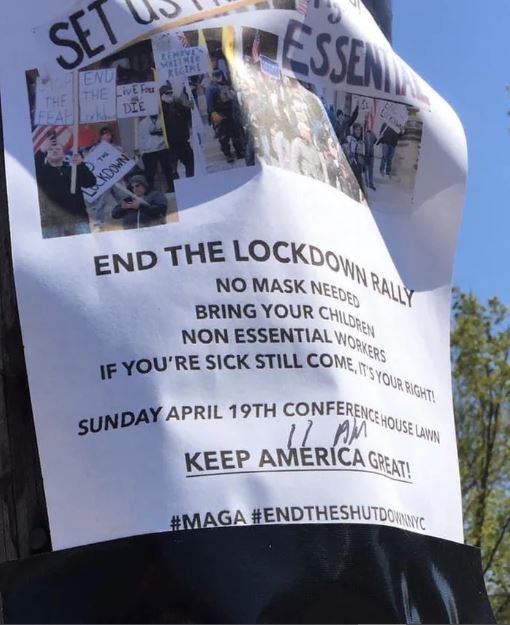 13 Sepanduk Tak Masuk Akal Protes Anti-Lockdown Rakyat Amerika Syarikat