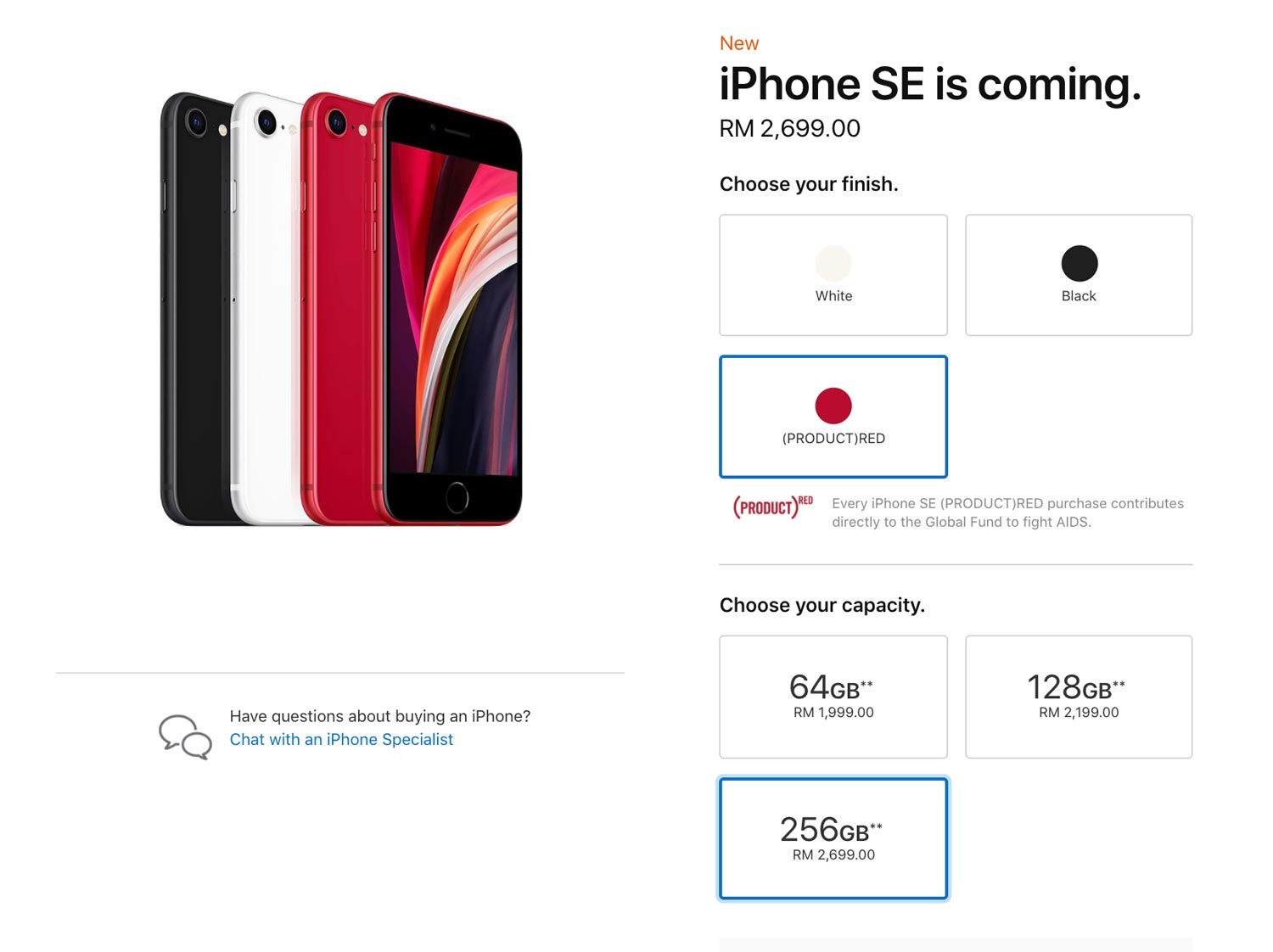Apple Lancar iPhone SE 2020 Dengan Harga Bermula RM1,999