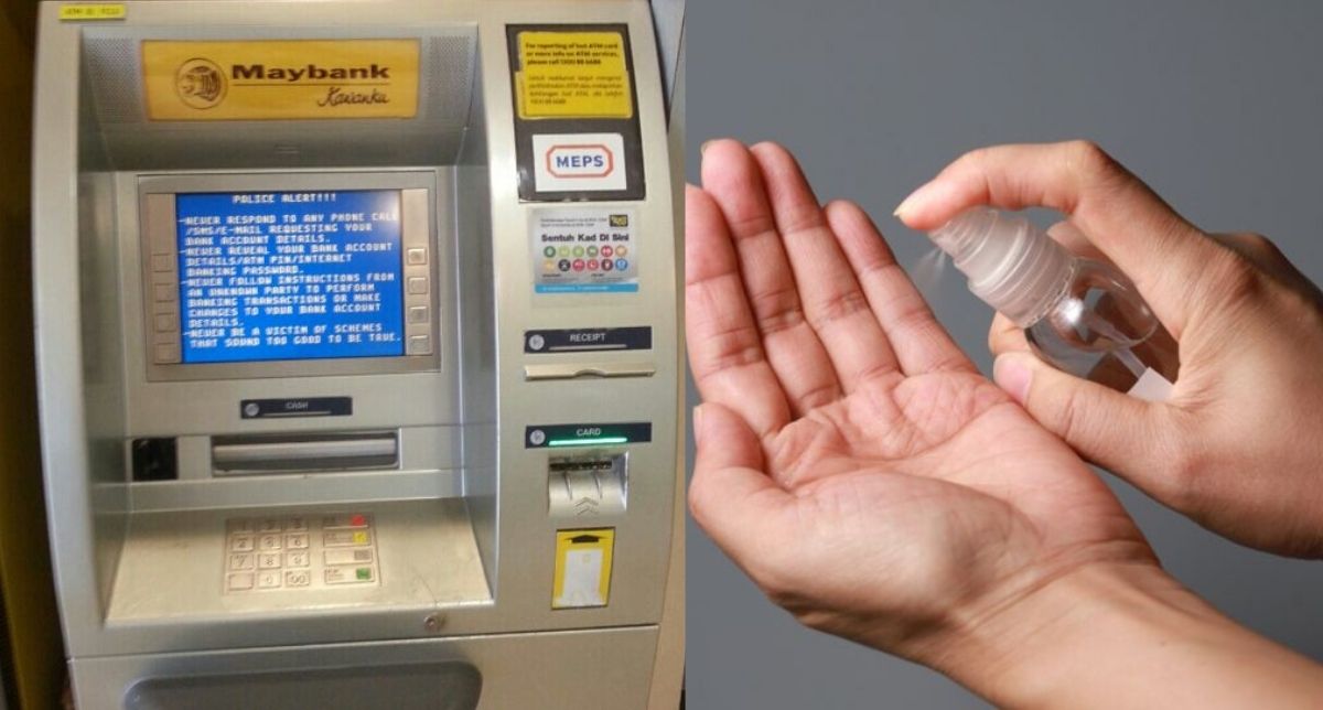 “Bukan Mesin Tu Korang Sembur,” Netizen Kongsi Mesin ATM Banyak Rosak Gara-Gara Sanitizer