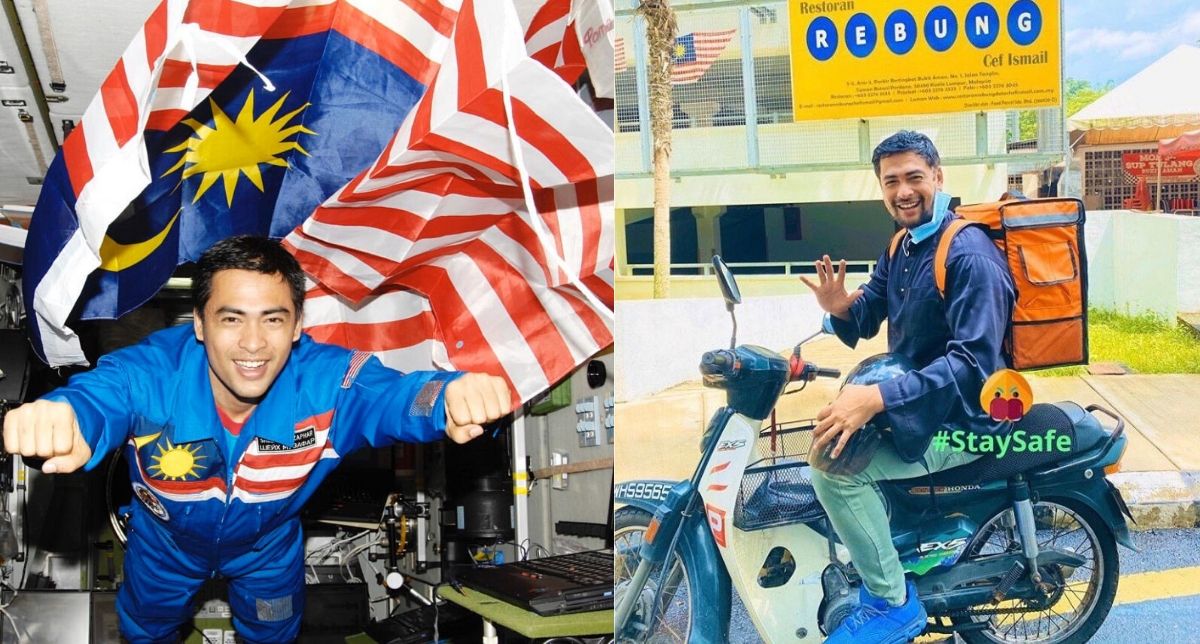 “Imagine That The Astronaut Is Your Delivery Man,” Netizen Teruja Dr Sheikh Muszaphar Jadi Rider Hantar Makanan