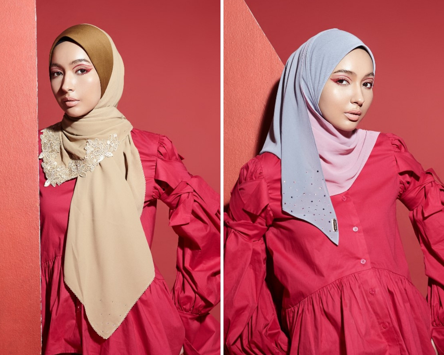 Comel Sangat! Koleksi Hijab HANAMI Mudahkan Korang &#8216;Matching&#8217; Dengan Adik Kecil