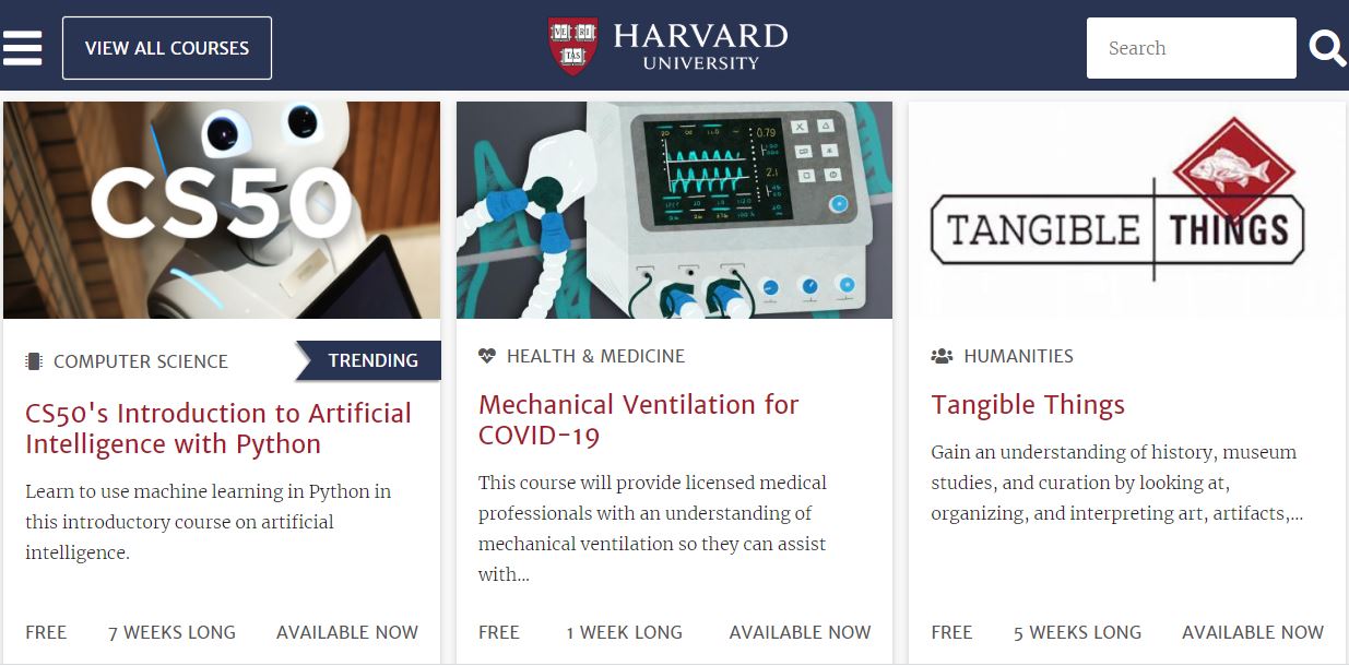 Wow Menarik, Universiti Harvard Tawar 67 Kursus Online Secara Percuma