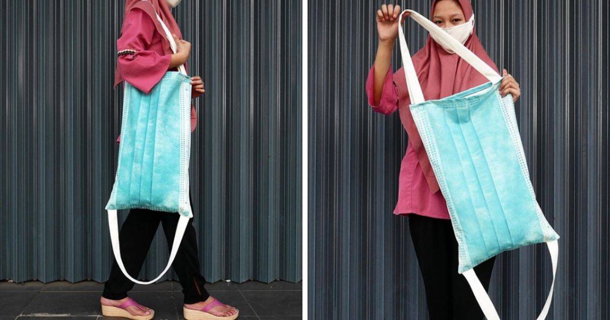 Tote Bag Inspirasi Topeng Muka Kini Dijual Secara Online