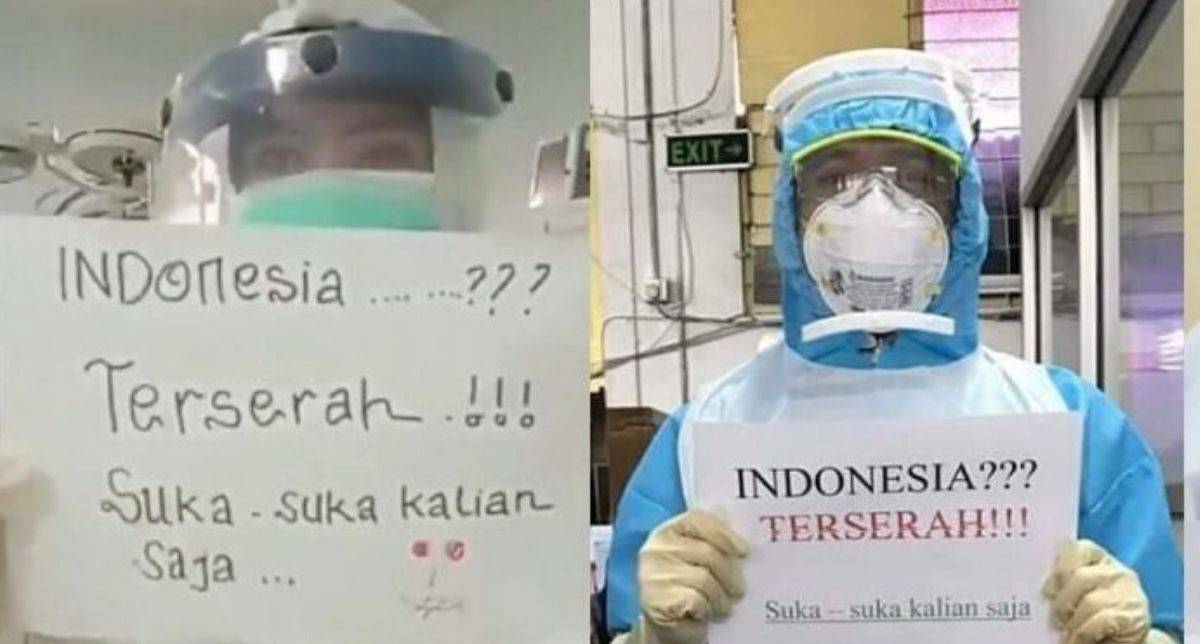 Terserah! Frontliner Indonesia ‘Give Up’ Dan Kecewa Rakyat Yang Tak Patuh & Degil!