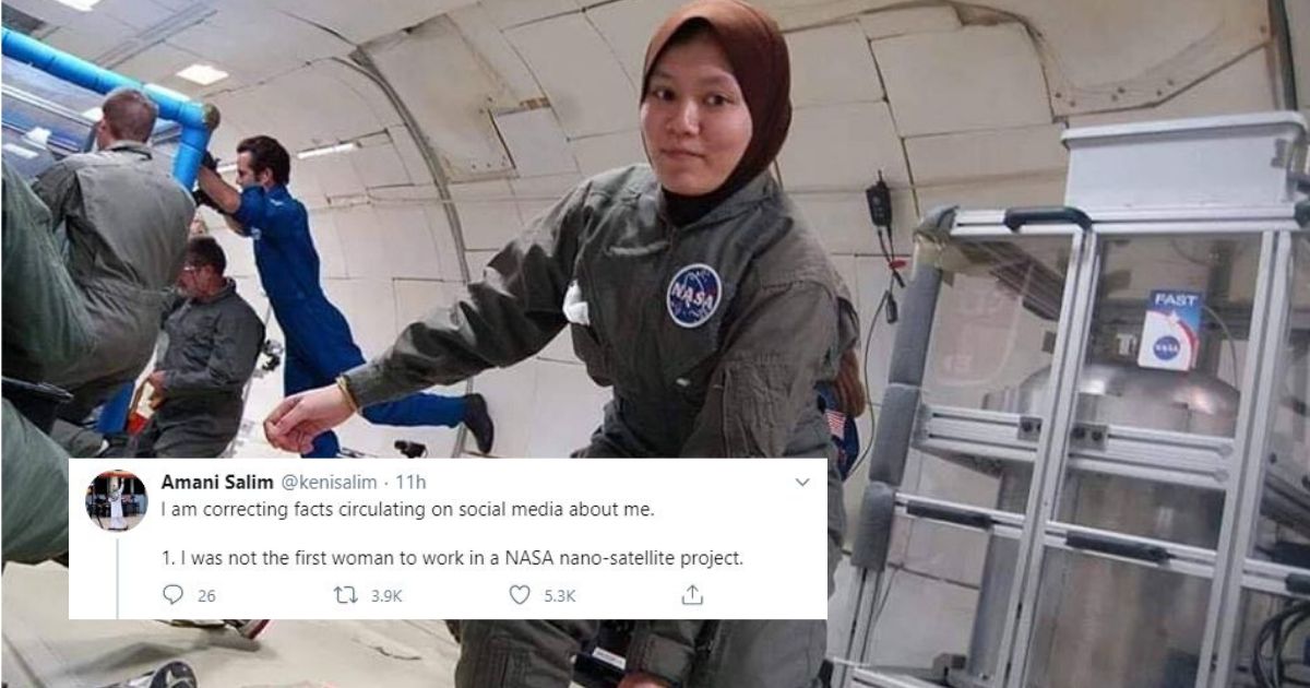 Dr Wan Amani Betulkan Fakta Salah Yang Tular Di Media Sosial Tentang Penglibatannya Di NASA