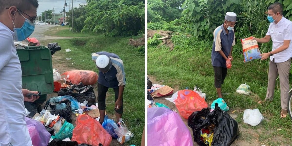 Pakcik Tua Selongkar Tong Sampah Cari Makanan Berbuka! Muka Berubah Malu Bila Orang Hulur Sedekah