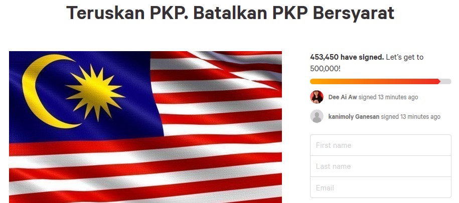 Hampir Setengah Juta Rakyat Malaysia Setuju Teruskan PKP, Bersediakah Kita?
