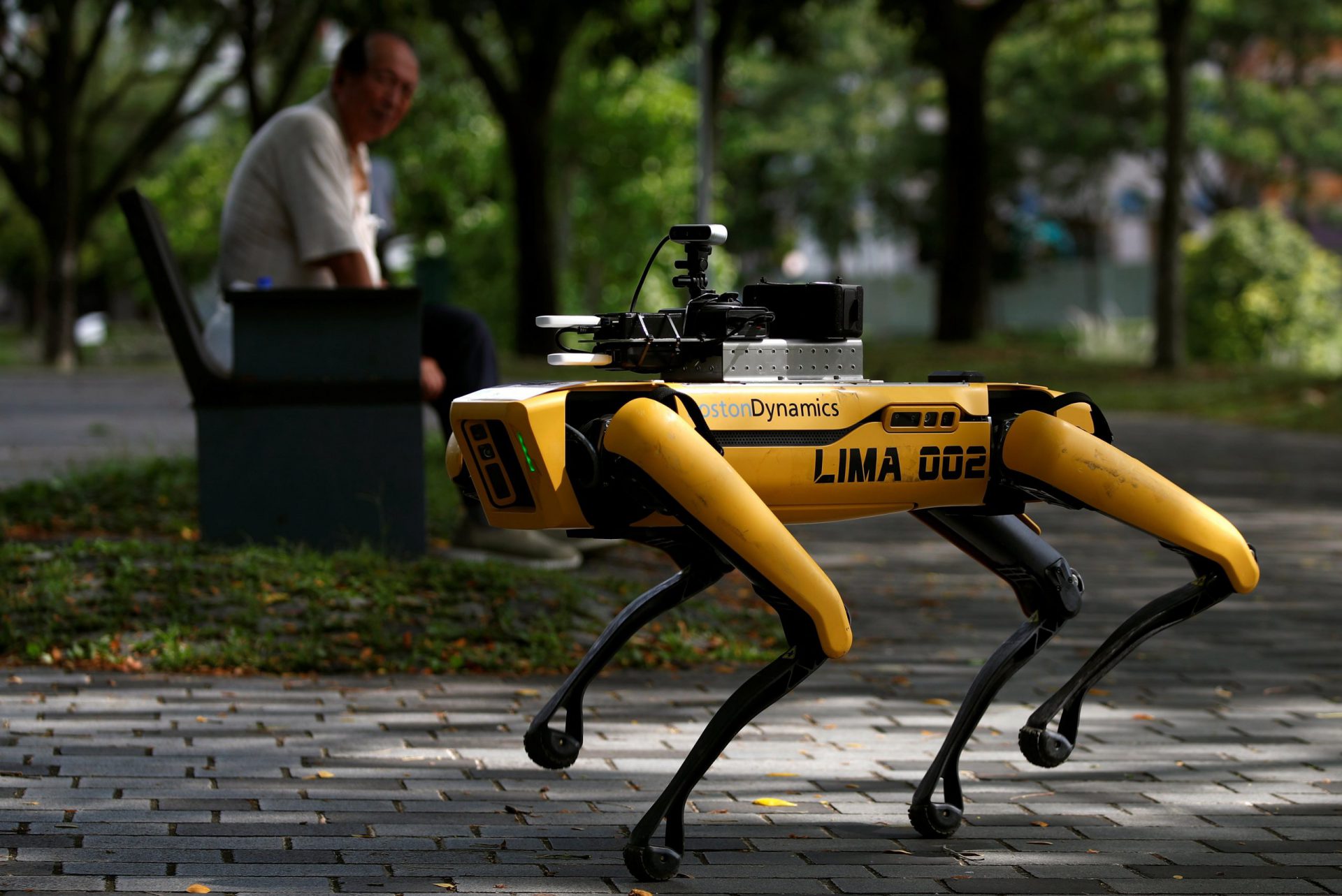 Canggih, Singapura Guna Robot Anjing Bantu Kerajaan Pantau Jarak Sosial