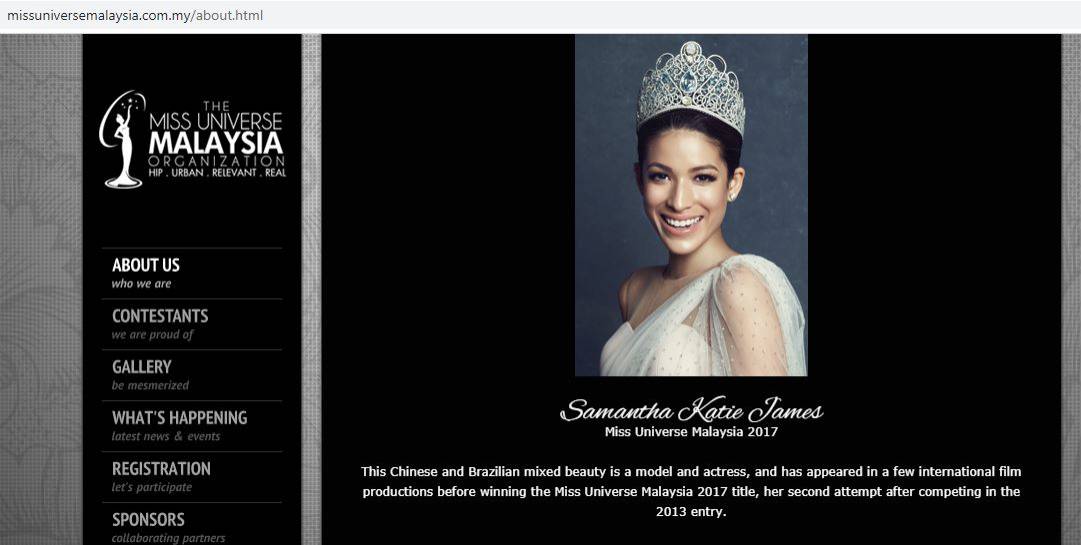Foto Miss Universe Malaysia 2017 Masih Terpampang Di Laman Web Rasmi, Ini Reaksi Selebriti &#038; Pereka Fesyen