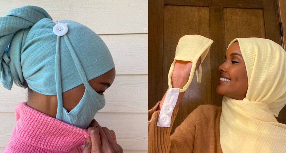 Model Muslimah Popular Halima Eden Keluarkan Set &#8216;Facemask&#8217; Dan Hijab, Cool Weh!