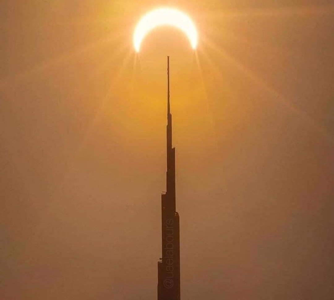Dari Burj Khalifa Hingga China, Rakaman Gerhana Matahari Cincin Dari Seluruh Dunia