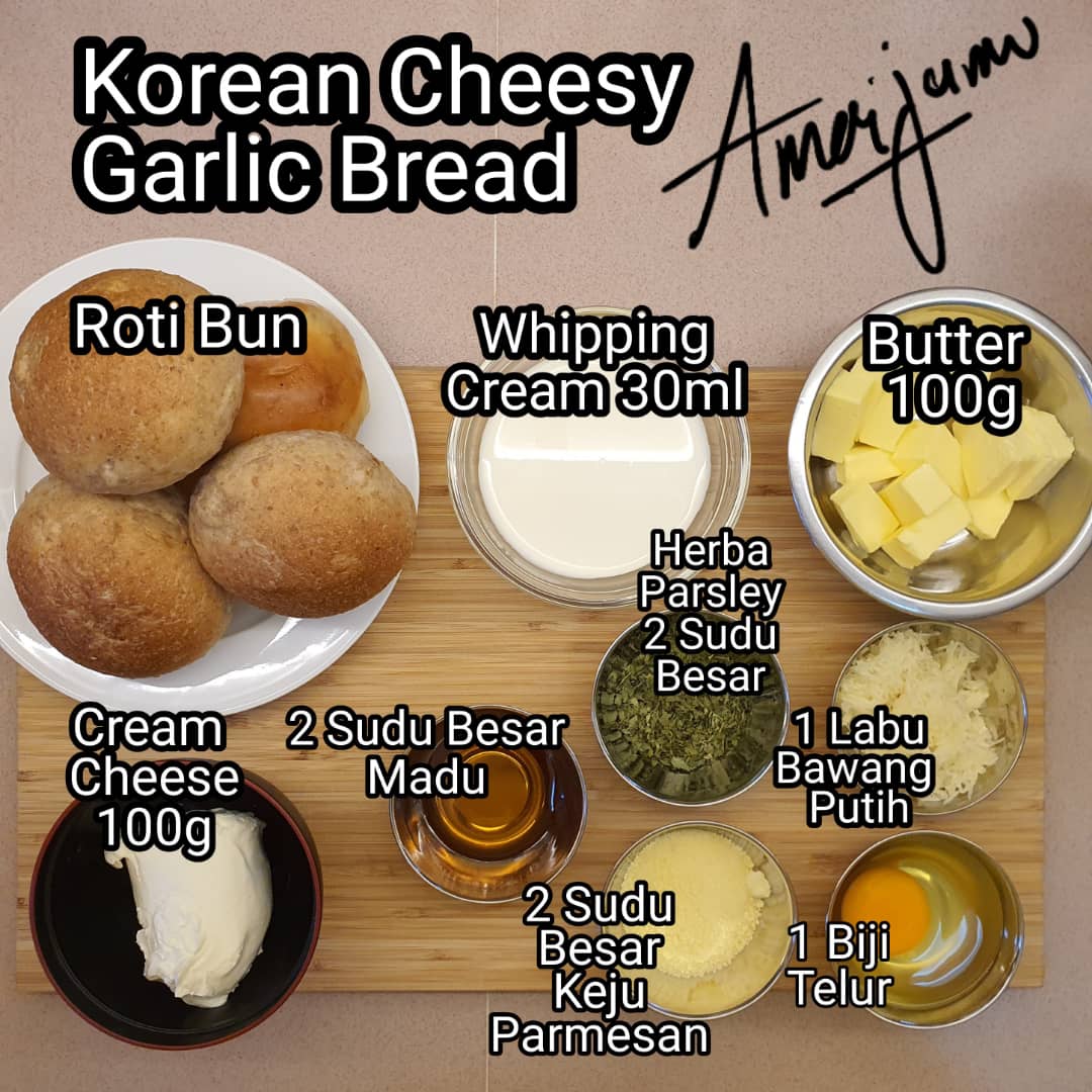 Jom Try Buat Roti Viral Korean Cheesy Garlic, Senang Boleh Guna Air Fryer Je!