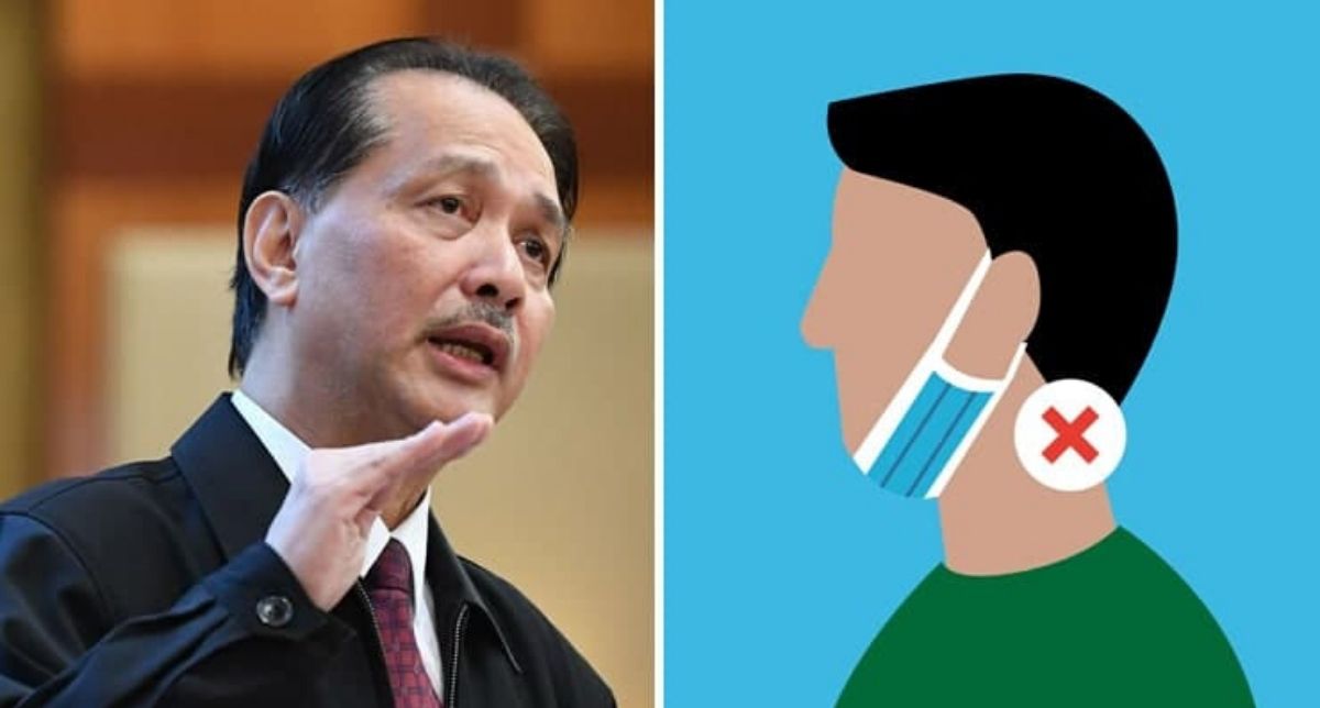 Bukan Tempat Sorok Double Chin, Dr. Noor Hisham Tegur Tentang Bahaya Sangkut Facemask Di Leher