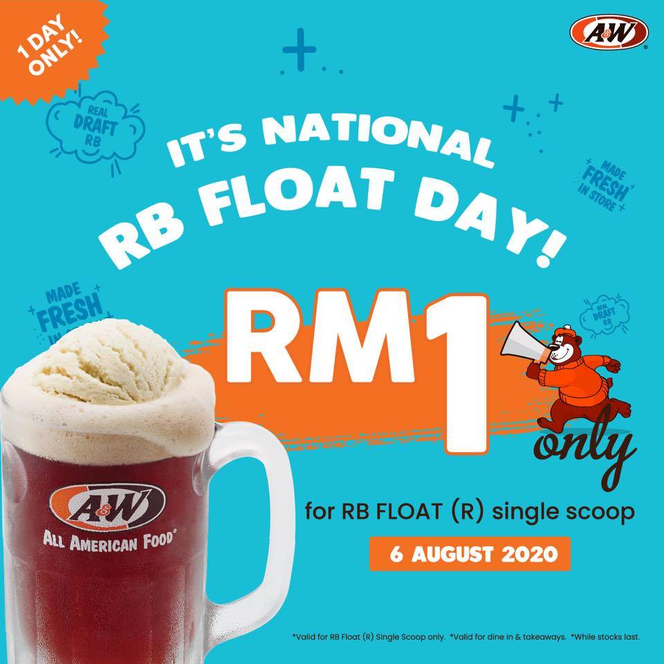 Hari Ini Sahaja, Air Kegemaran Rakyat Malaysia RB Float Hanya RM1!