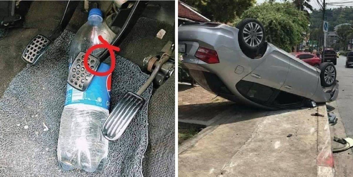 Nampak Simple Tapi Bahaya! Ramai Tak Sedar Risiko Botol Air Bersepah Dalam Kereta