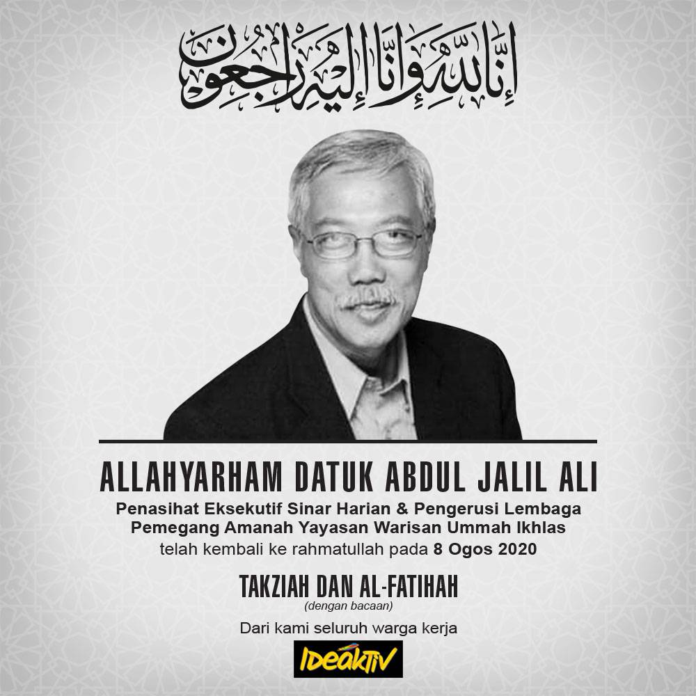 ‘Pioneer’ Dunia Kewartawanan Malaysia Meninggal, Warga Kumpulan Media Karangkraf Bersedih