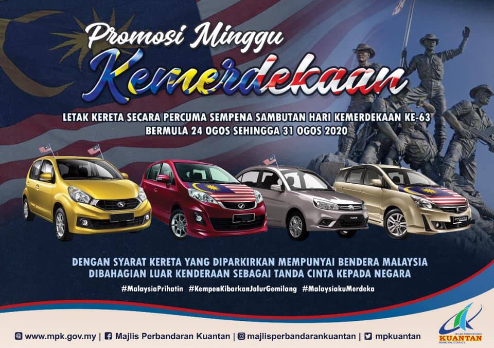 Parking Percuma Dengan Pasang Jalur Gemilang Di Kereta, Tapi Hanya Di Negeri&#8230;